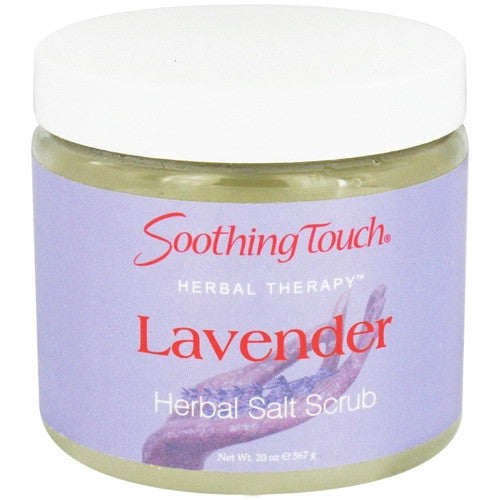 Soothing Touch Herbal Salt Scrub, Lavender - 20 Oz